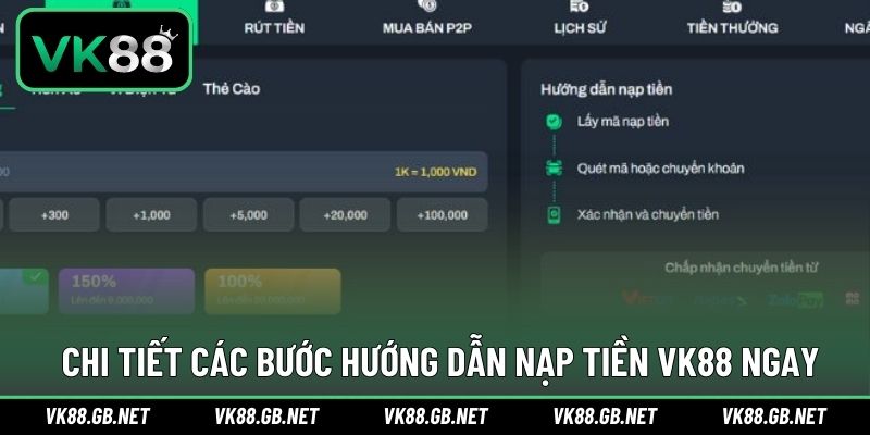 Hướng dẫn 5 bước hoàn tất gửi vốn vào nhà cái ngay